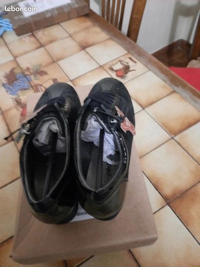 Derbies cuir à lacets et zip côté - noir - pointure 37 - Pédiconfort - photo numéro 3