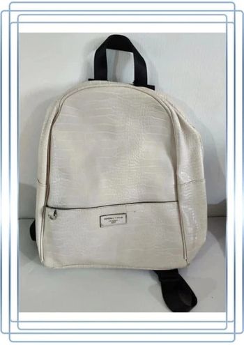 Sac à dos couleur crème Kendall + Kylie, gros défaut à l'avant,  30x40cm