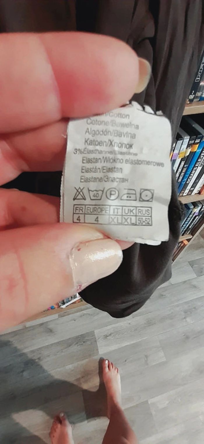 Haut manches 3/4 marron 42 xl - photo numéro 4