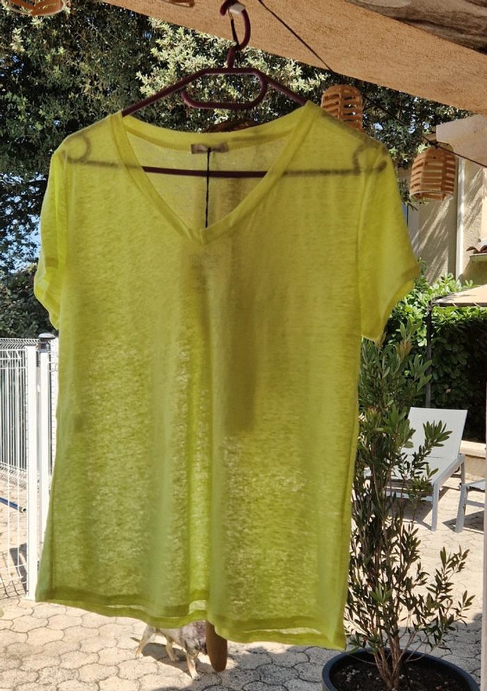 T-shirt jaune fluo Only Sud neuf avec étiquette - photo numéro 14