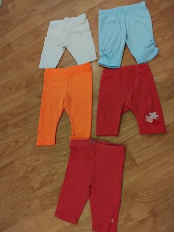 Lot leggings fille 6mois