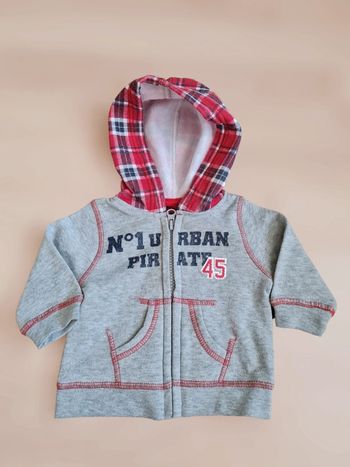 Sweat zippé à capuche garçon