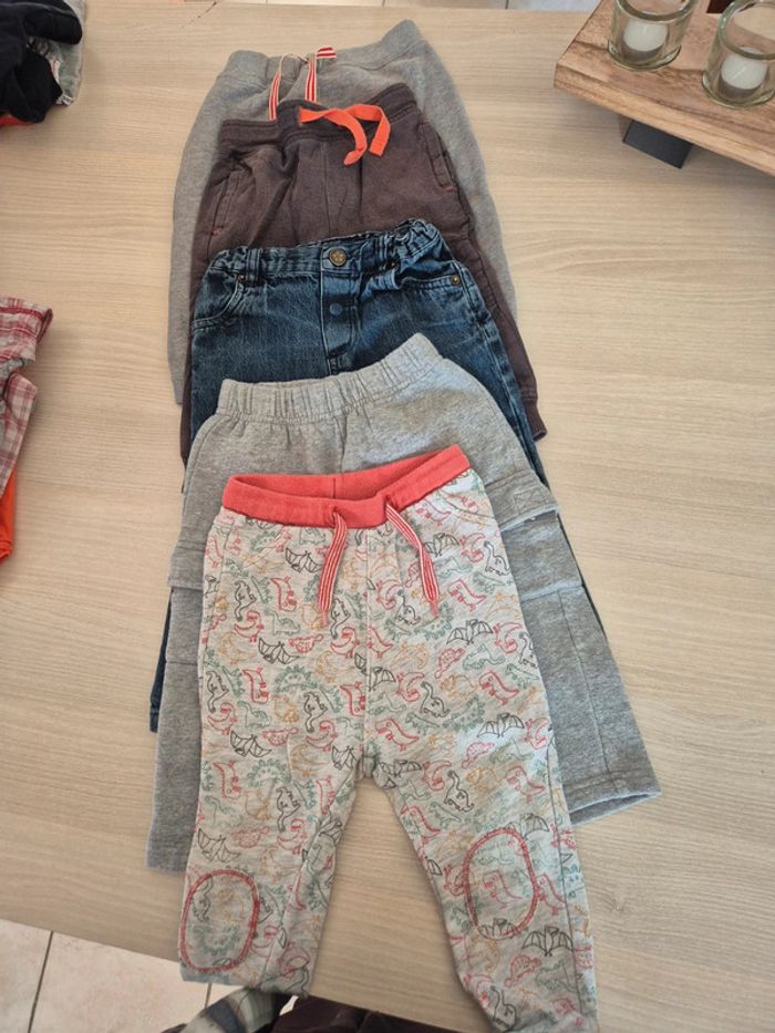 Lot de 5 pantalons garçon 18 mois - photo numéro 2