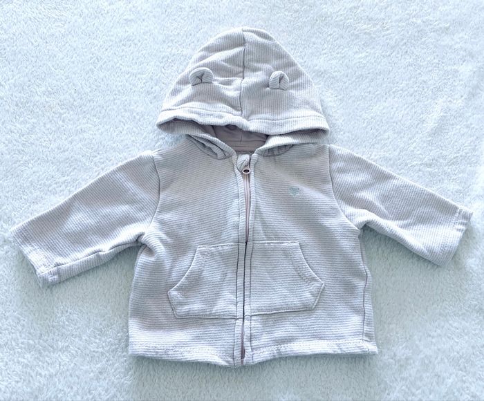 sweat à capuche zippé « Kiabi » taille 3 mois