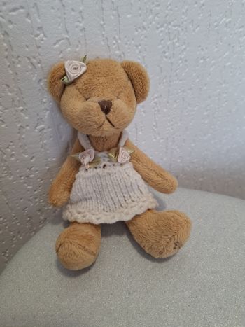 Magnifique peluche de collection oursonne Pomme-Pidou 16 cm excellent état