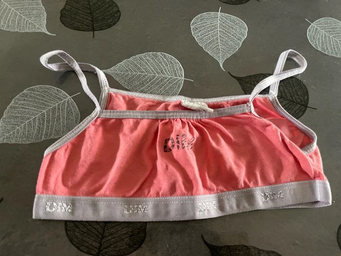Lot 2 brassières 10-12ans Gris et rose - photo numéro 2