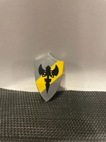 Playmobil bouclier gris 4746 5168 chevalier à la hache double moyen âge château citadelle