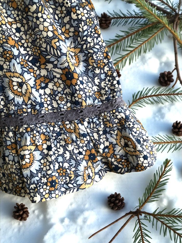 SERGENT MAJOR - NEW - 2P BÉBÉ FILLE IMPRIMÉ LIBERTY, ROBE + BOLÉRO REVERSIBLE 3M - photo numéro 6