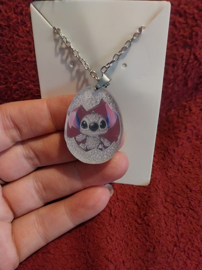 Collier acrylique 2D plat stitch - photo numéro 2