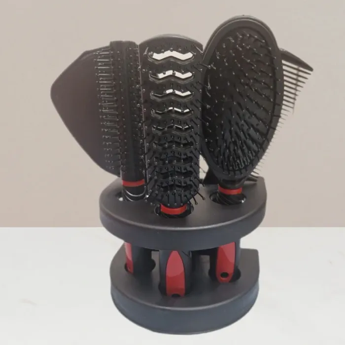 Ensemble miroir & brosses a cheveux 5 pièces