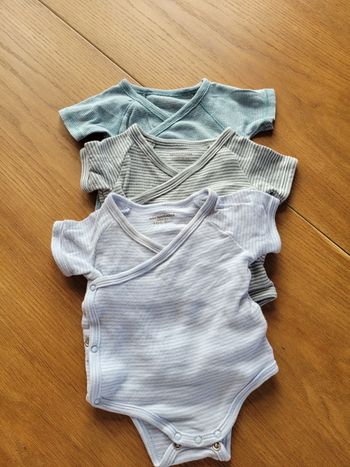 Lot 3 bodies manches courtes