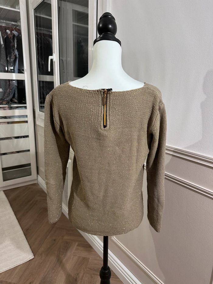 Pull beige marron - photo numéro 2