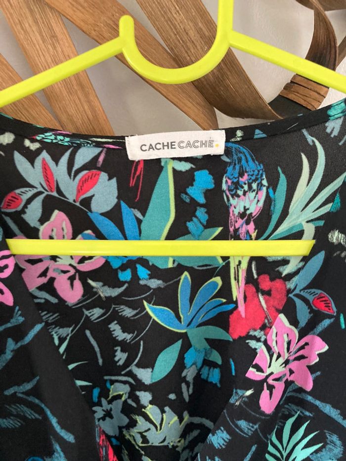 Combi short noir et fleuris taille 38 - photo numéro 6