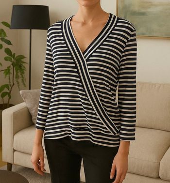 Très beau haut à longue manche colle en V femme
