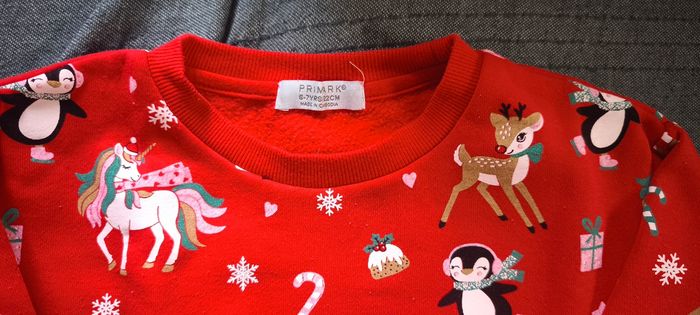 Pull sweat noël fille 6 7 ans - photo numéro 3