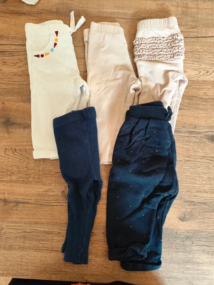 Lot de pantalons/leggings 9 mois