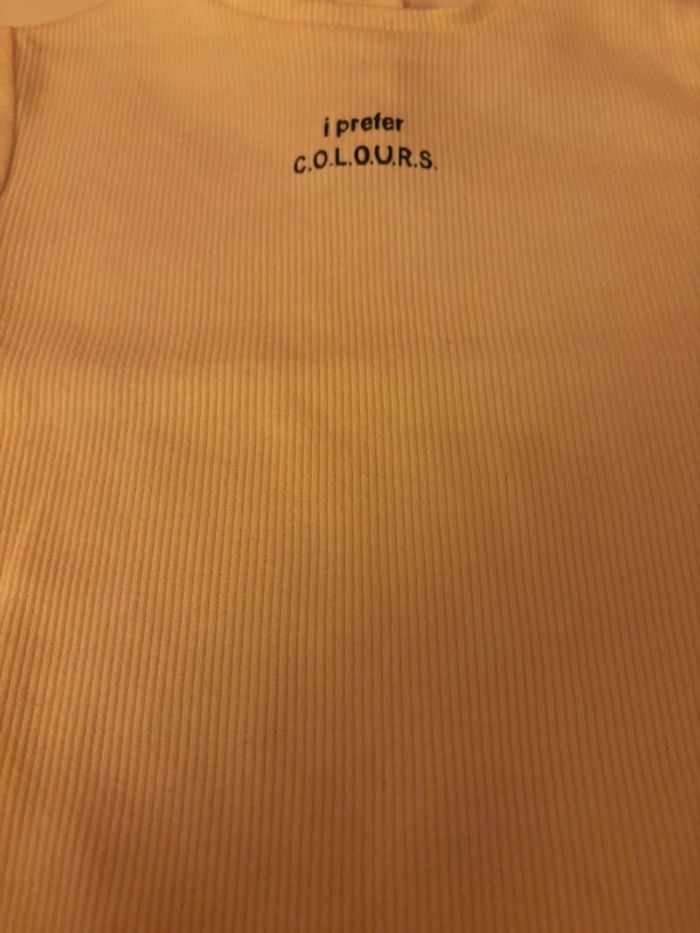 T-shirt ZARA I préfère colours 6-9m/74 - photo numéro 4