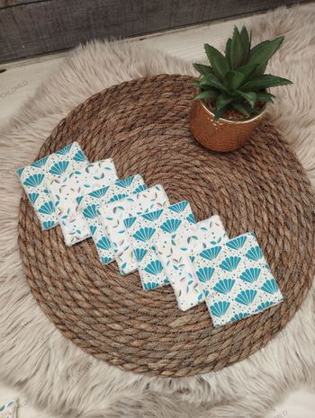 Lot de 7 lingettes lavables