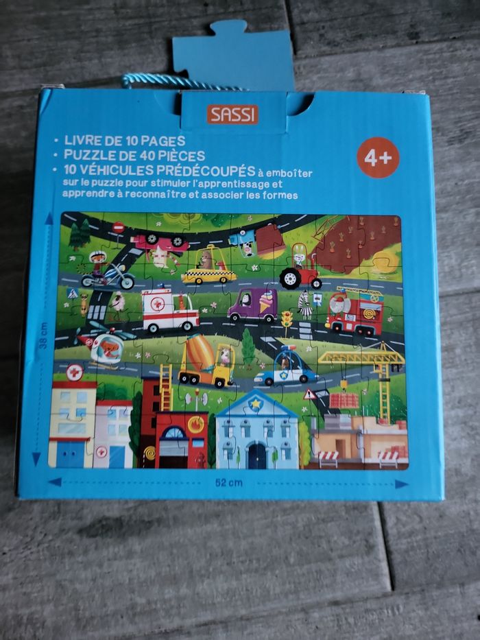 Boite puzzle livre et voiture neuf - photo numéro 3