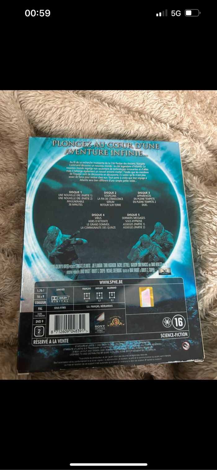 DVD stargate Atlantis saison 1 - photo numéro 2