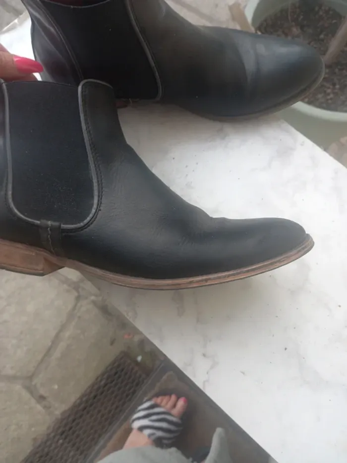 Bottines bleu nuit