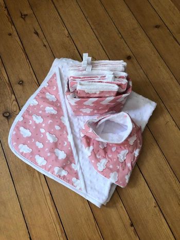 Set bain rose naissance