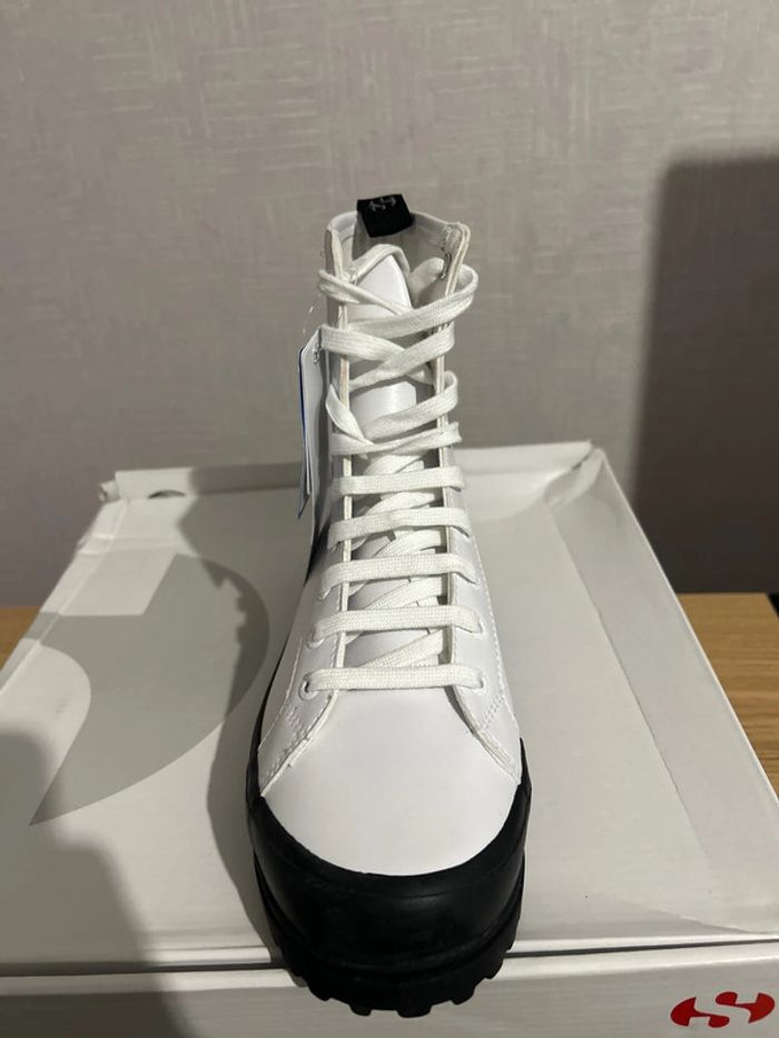 Bottines blanches Superga 2643 Alpina Vegan 🌱 leather 40 - photo numéro 8