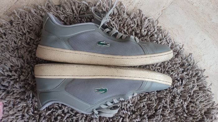 Chaussure lacoste homme 43 très bon état grise - photo numéro 6
