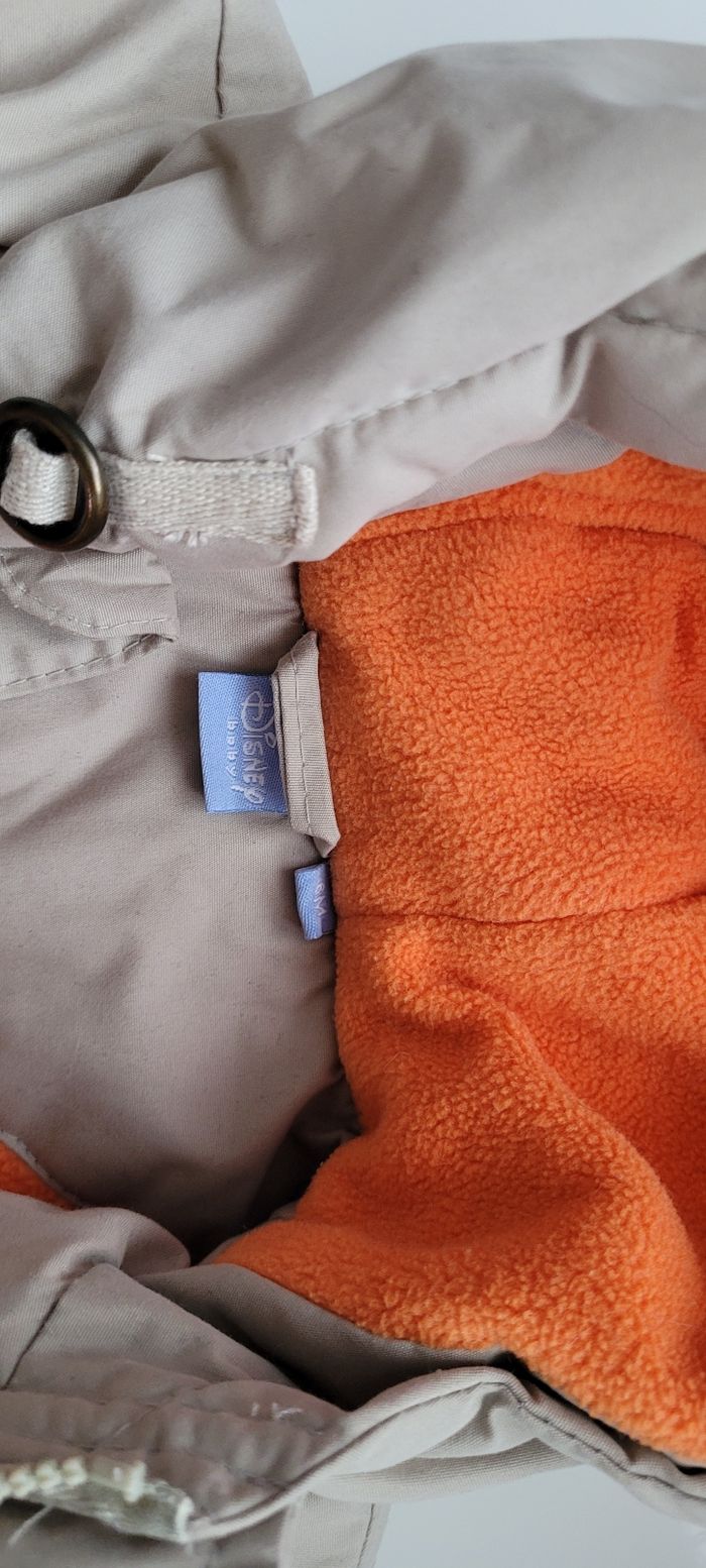 Blouson marron et orange avec capuche et gants - photo numéro 2