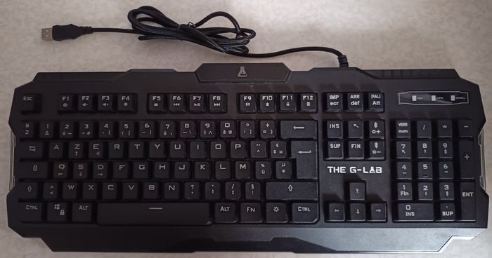 Clavier Mécanique Gaming Rétro éclairé G-LAB KEYZ-120/FR - AZERTY - Filaire USB
