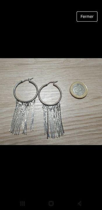 Magnifiques créoles vintage a chaînes originales