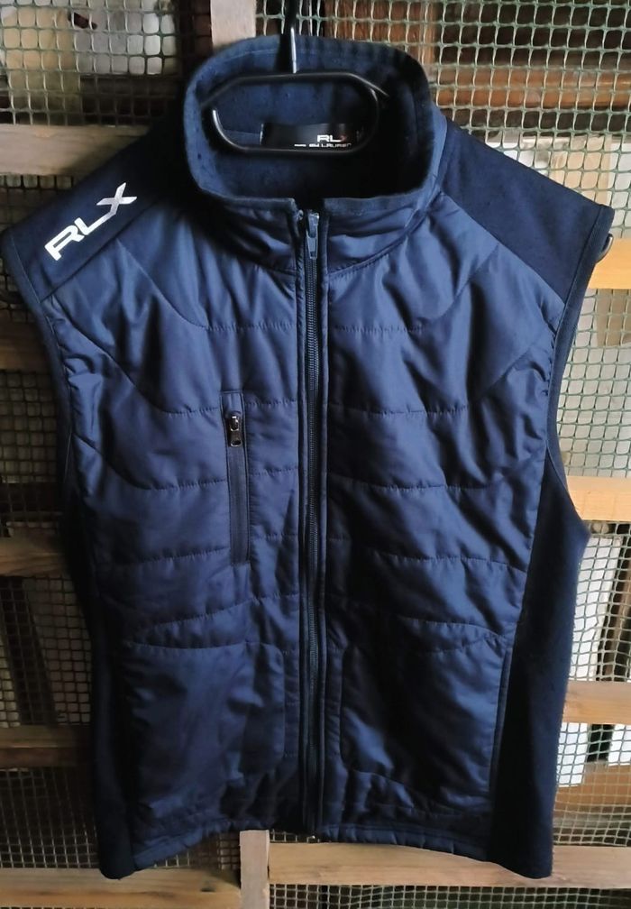 RLX Ralph Lauren Zip Up Golf veste navy blue