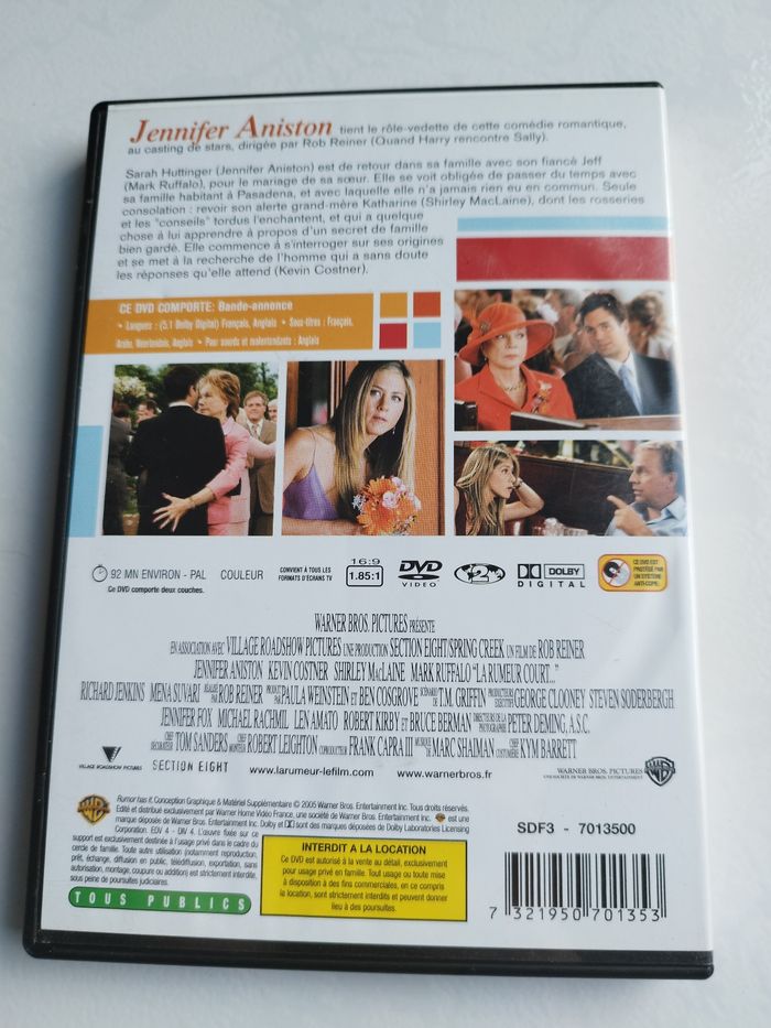 DVD du film la rumeur court - photo numéro 2