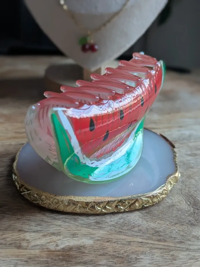 Pince à cheveux pastèque 🍉 - photo numéro 4