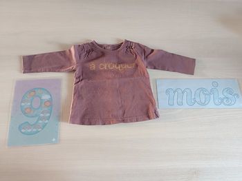 t-shirt manche longue 9 mois
