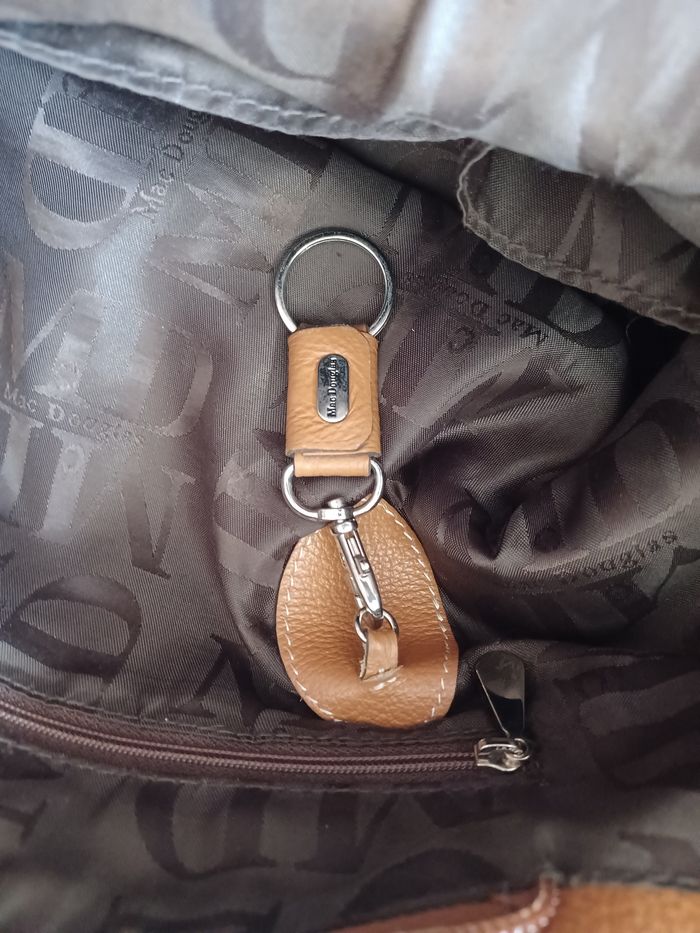 Sac MAC DOUGLAS  Marron caramel avec accessoires - photo numéro 9