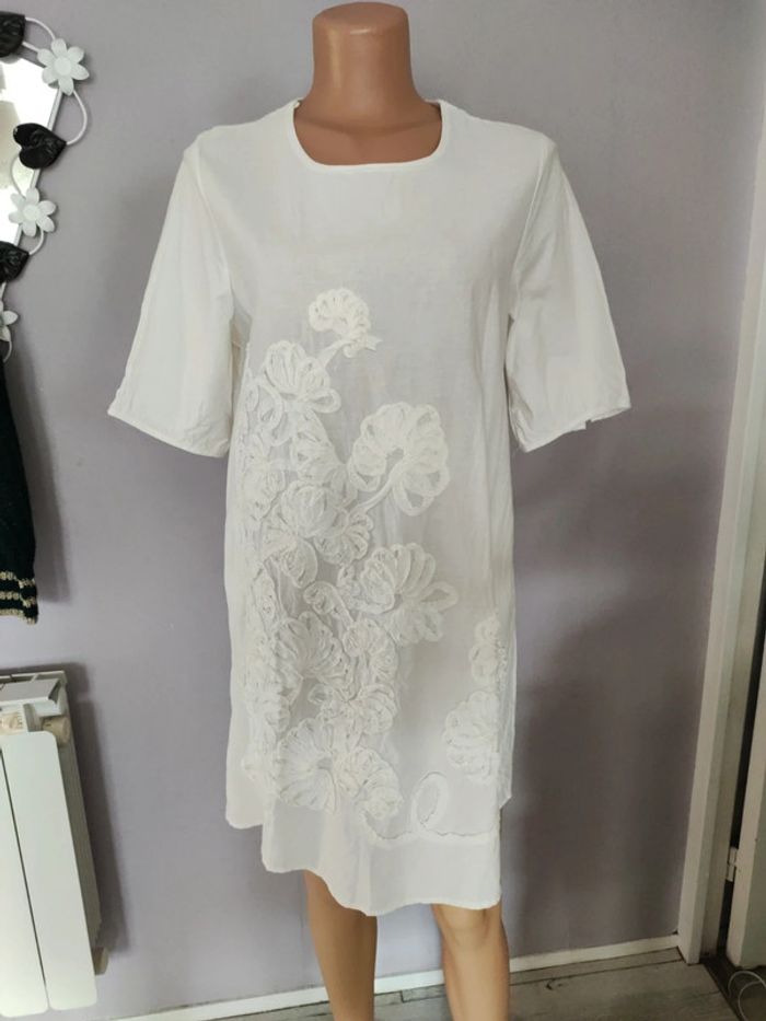 Magnifique robe tout coton taille L