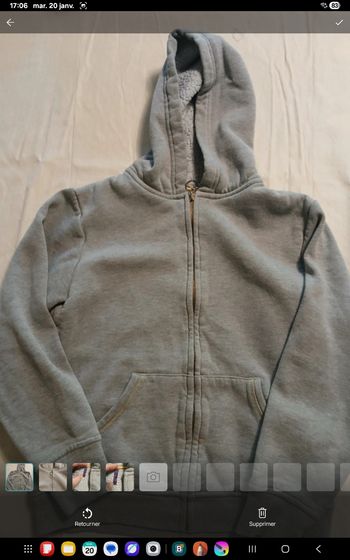 Veste chaude Sweat 12 ans GF50