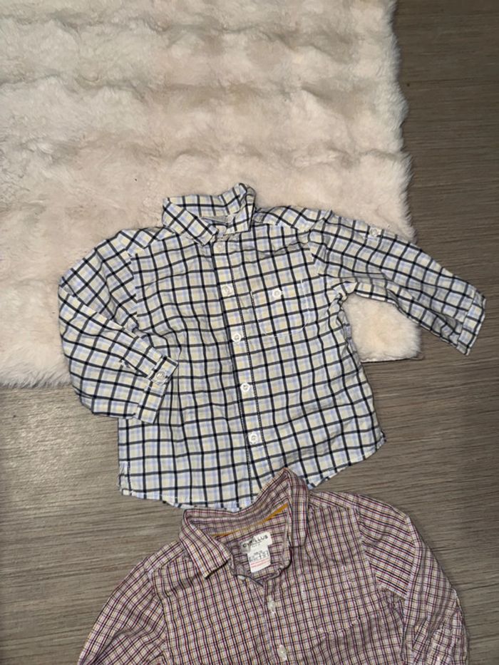 Lot deux chemises de marque cyrillus natalys 12 mois - photo numéro 4