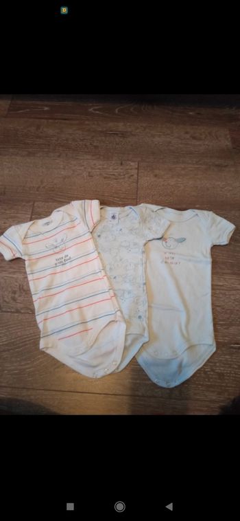 Lot 3 bodies petit bateau