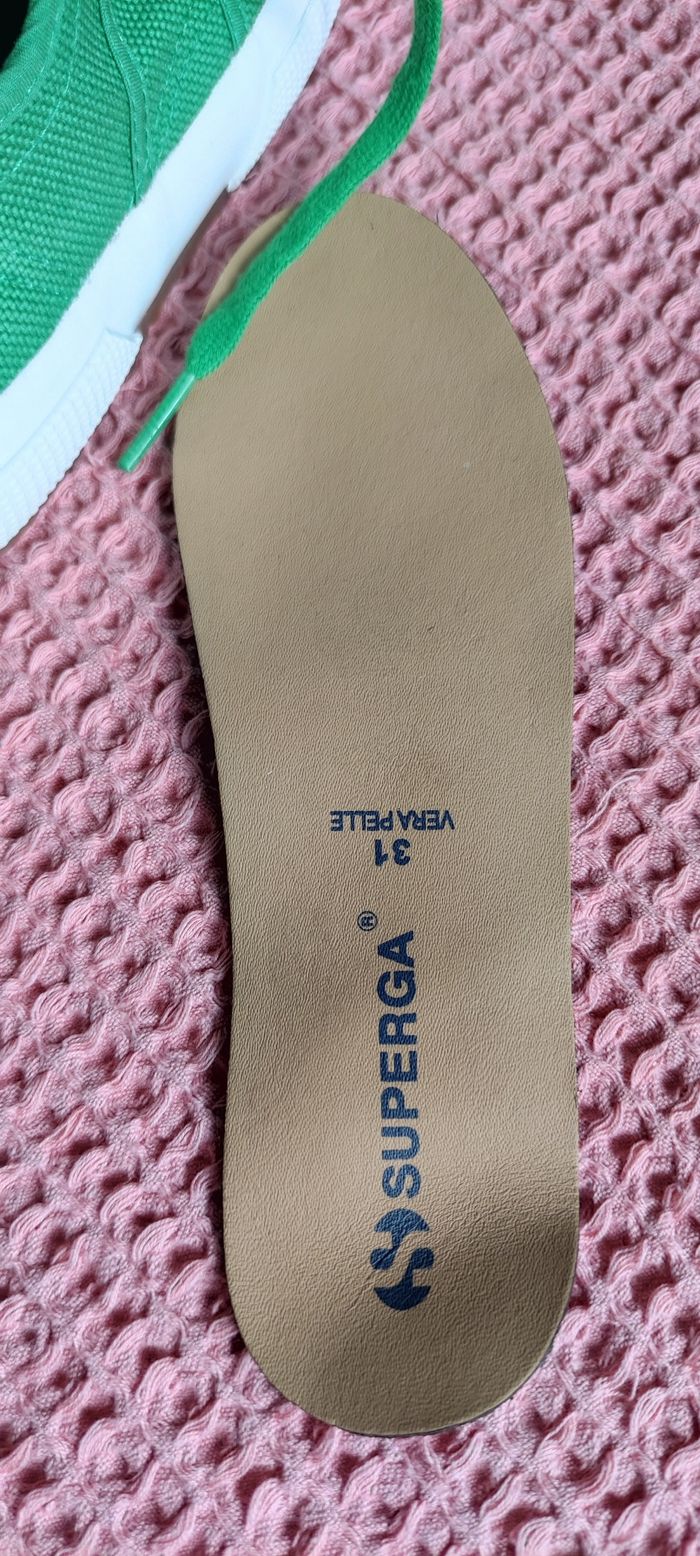 Basket Superga  verte - photo numéro 8