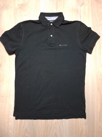 Polo Tommy Hilfiger Noir 100% coton -M