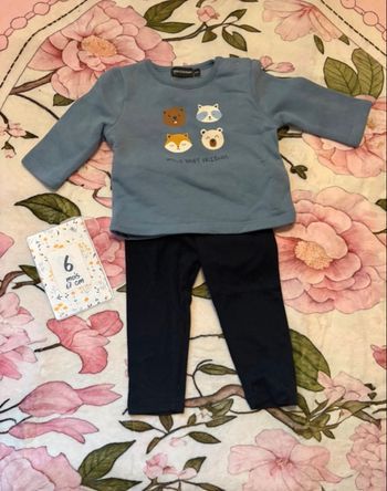 ensemble 6 mois mixte  in extenso sweat-shirt + legging