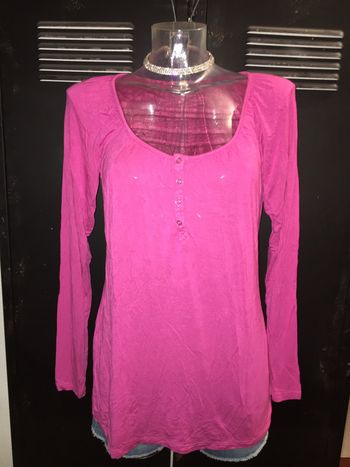 Blouse manches longues la redoute rose