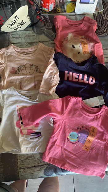 Lot de 5 tee shirt manches longues Primark