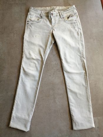 Pantalon jean Mim 40 Gris perle