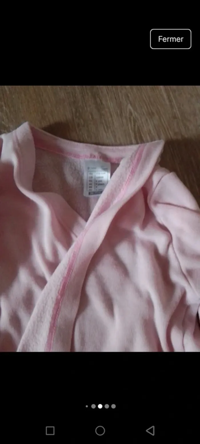 Ensemble de danse sport fille rose 6 ans jupe justocoprs cache coeur - photo numéro 5