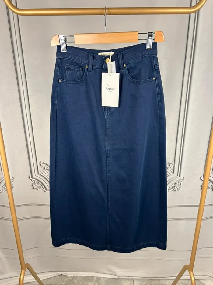 Jupe longue Marine Artlove 34 / XS neuve