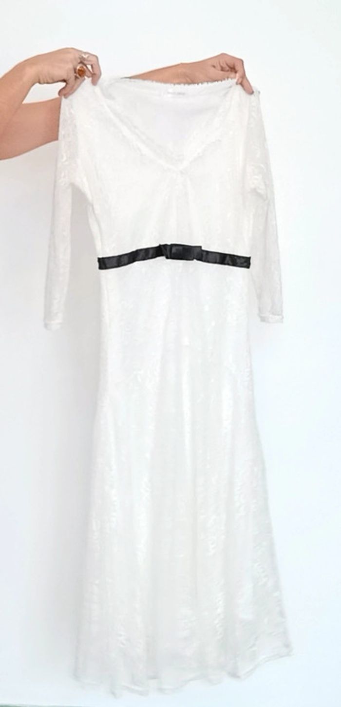 Robe longue dentelle blanche - photo numéro 8