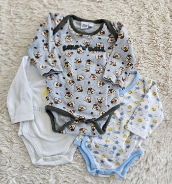 Lot de 3 bodies 1 mois